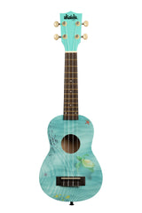 KALA Ukadelic Soprano Ukulele UK-SEASCAP graphic Top C/borsa