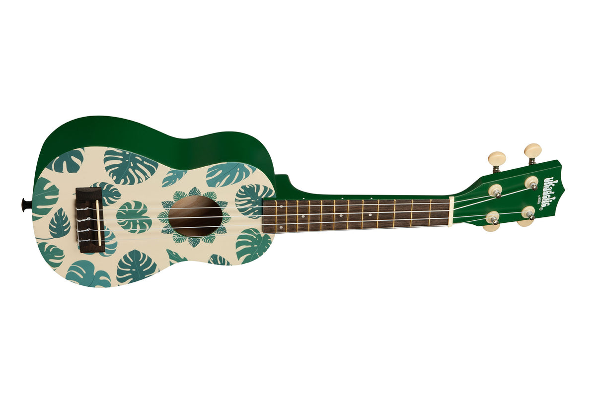 KALA Ukadelic Soprano Ukulele Uk-MONSTERA graphic Top C/borsa