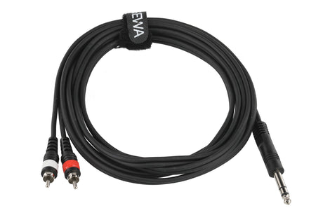 GEWA Cavo Adattatore a Y Basic Line, 1x Jack stereo 6,3 mm - 2x RCA