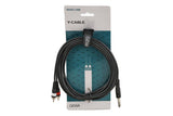 GEWA Cavo Adattatore a Y Basic Line, 1x Jack stereo 6,3 mm - 2x RCA