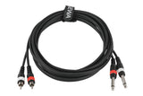 Gewa Cavo Twin 2x Jack mono 6,3 mm - 2x RCA  190220