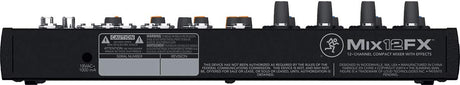 MACKIE Mix12FX - MIXER COMPATTO 12 INPUT CON EFFETTI