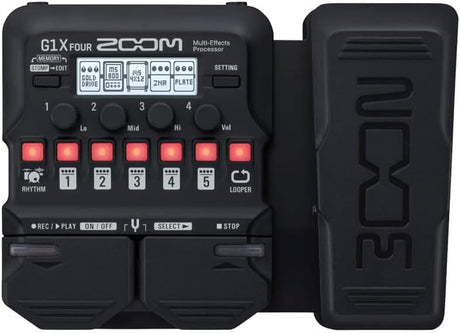 PEDALIERA ZOOM G1X FOUR + alimentatore Zoom AD16 e cavo Jack