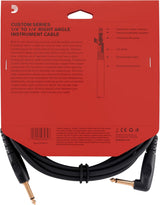 PW-GRA-10  Cavo per strumenti D'Addario Accessories Custom con jack ad angolo retto, 3 metri