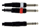 GEWA ADATTATORE A Y BASIC LINE 190105 Jack stereo/ doppio Jack 3metri