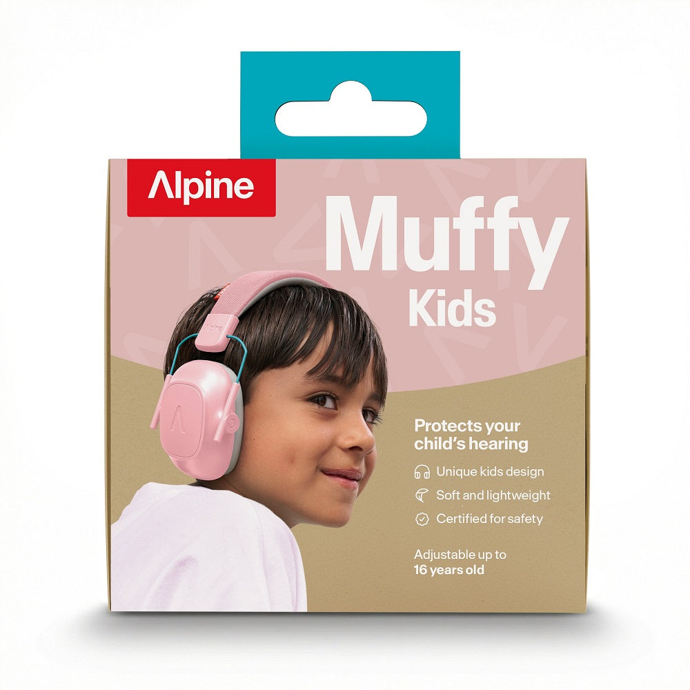 Cuffie antirumore bambini concentrazione Muffy Kids - PINK