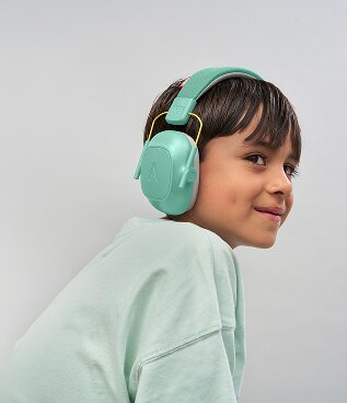 Cuffie antirumore bambini concentrazione Muffy Kids - Mint