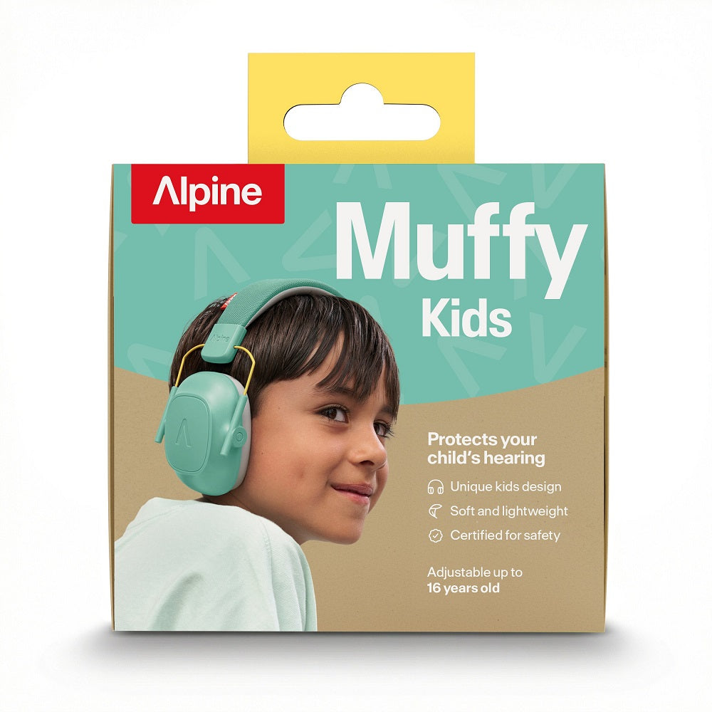 Cuffie antirumore bambini concentrazione Muffy Kids - Mint