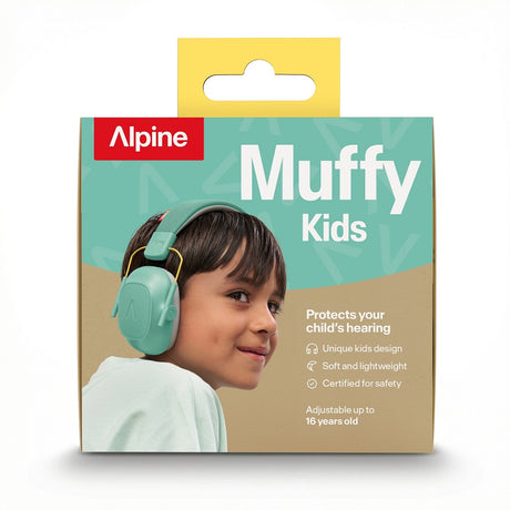 Cuffie antirumore bambini concentrazione Muffy Kids - Mint