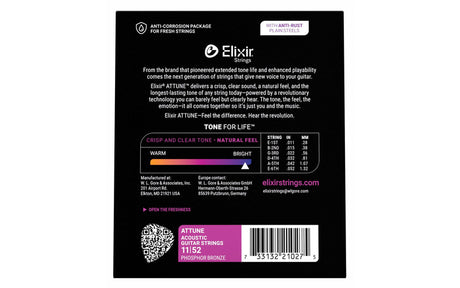 ELIXIR 21027 Acoustic Phosphor Bronze ATTUNE