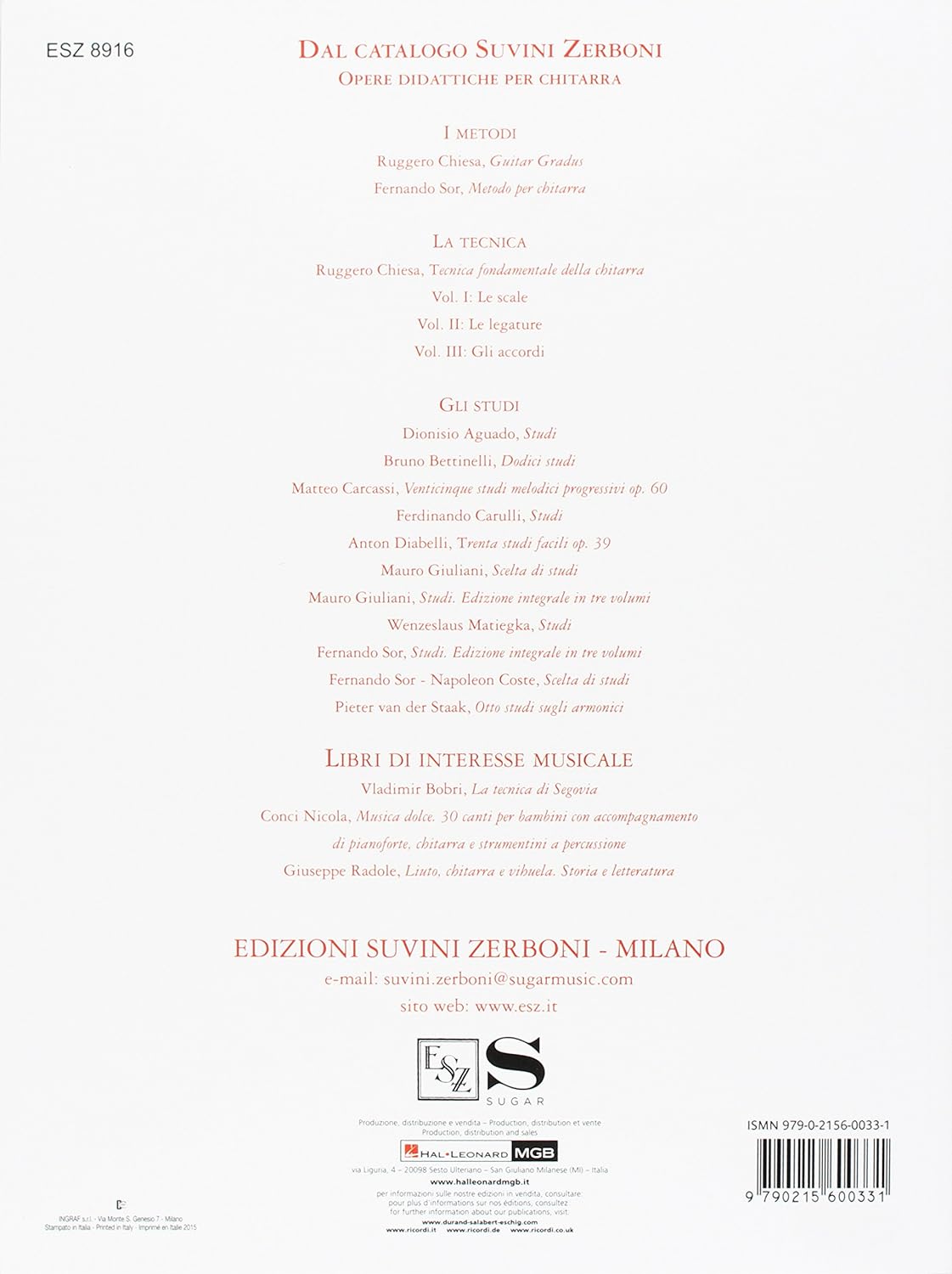 R. CHIESA - GUITAR GRADUS. METODO ELEMENTARE PER CHITARRA