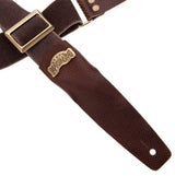 Magrabò tracolla per chitarra e basso Stripe SC Cotton Washed Blu 5 cm terminali Twinkle Blu, fibbia Recta Argento