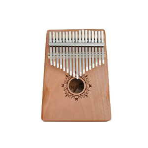 ANGEL ARK-B-FLOWER Kalimba in mogano con corpo smussato 17 note - design Flower