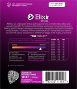 ELIXIR, MUTA PER CHITARRA ACUSTICA 12 corde 10 -47 Bronze - 11152