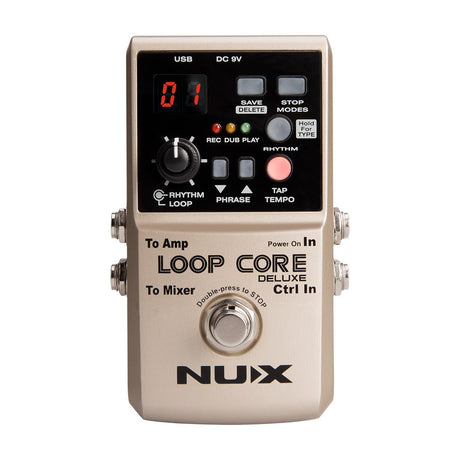 NUX LOOP CORE DELUXE BUNDLE LOOP CORE DELUXE + NMP2 LITE DUAL FOOTSWITCH