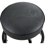 FENDER 9192022002 Sgabello da bar con logo nero in rilievo Fender™, nero/nero, 30"