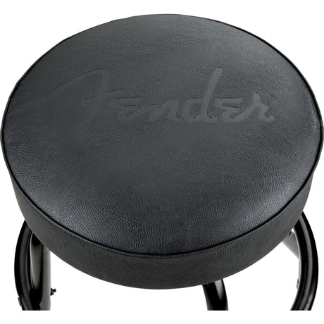 FENDER 9192022002 Sgabello da bar con logo nero in rilievo Fender™, nero/nero, 30"