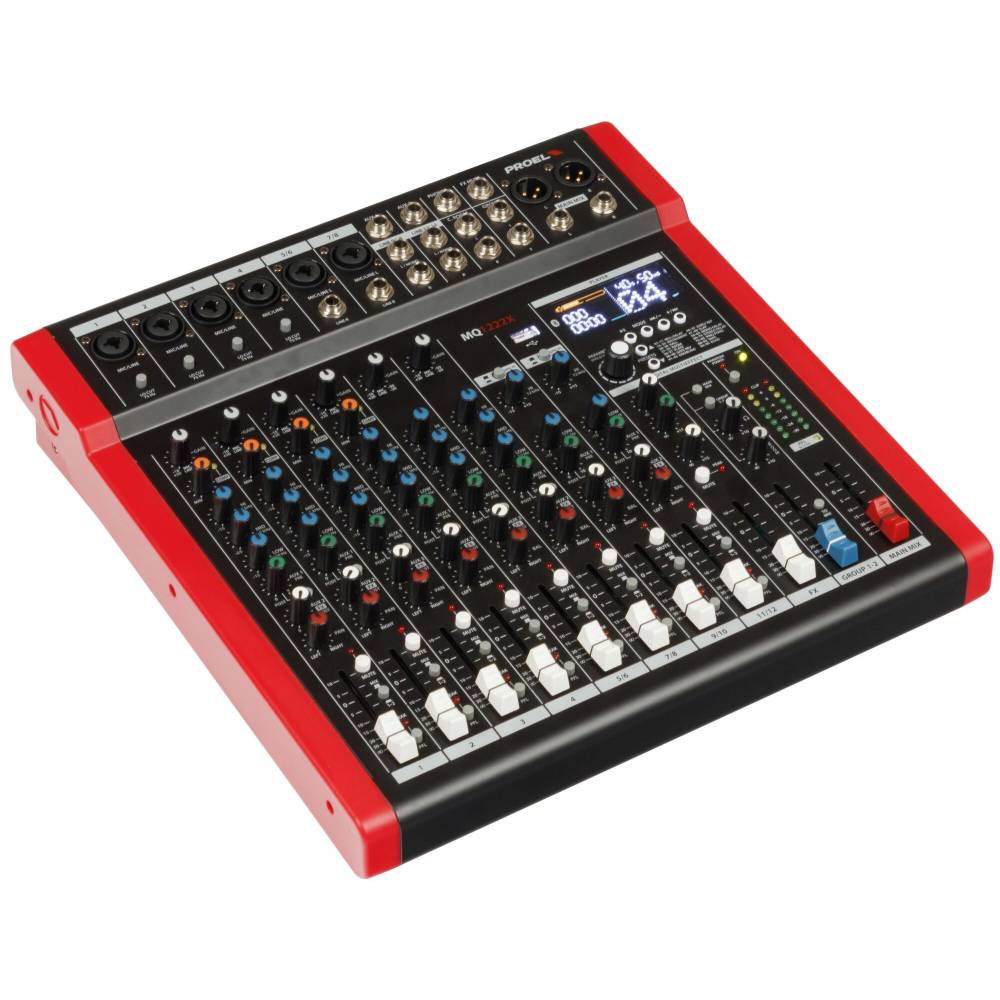 Proel MQ1222X - Mixer 12 canali con Bluetooth, Effetti, MP3 Player