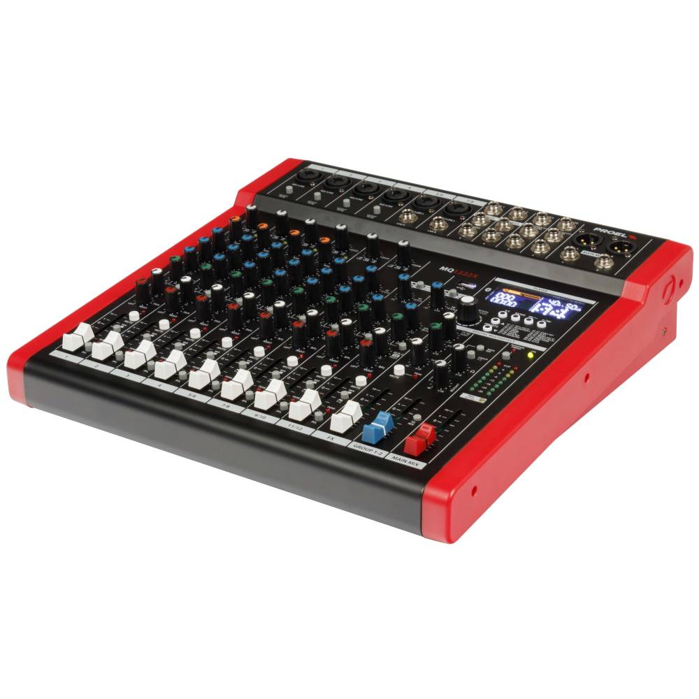 Proel MQ1222X - Mixer 12 canali con Bluetooth, Effetti, MP3 Player