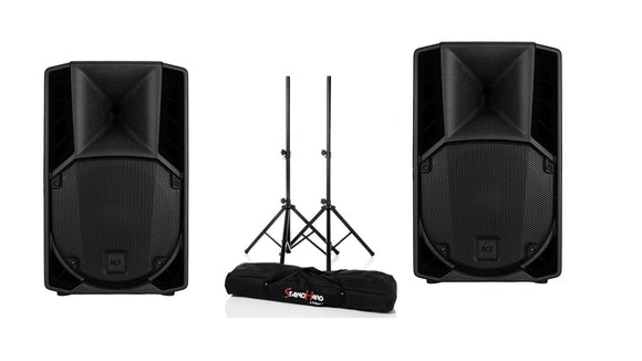 RCF ART 715-A MK5 - Coppia DIFFUSORI ATTIVO A DUE VIE + Coppia Supporto cassa con borsa