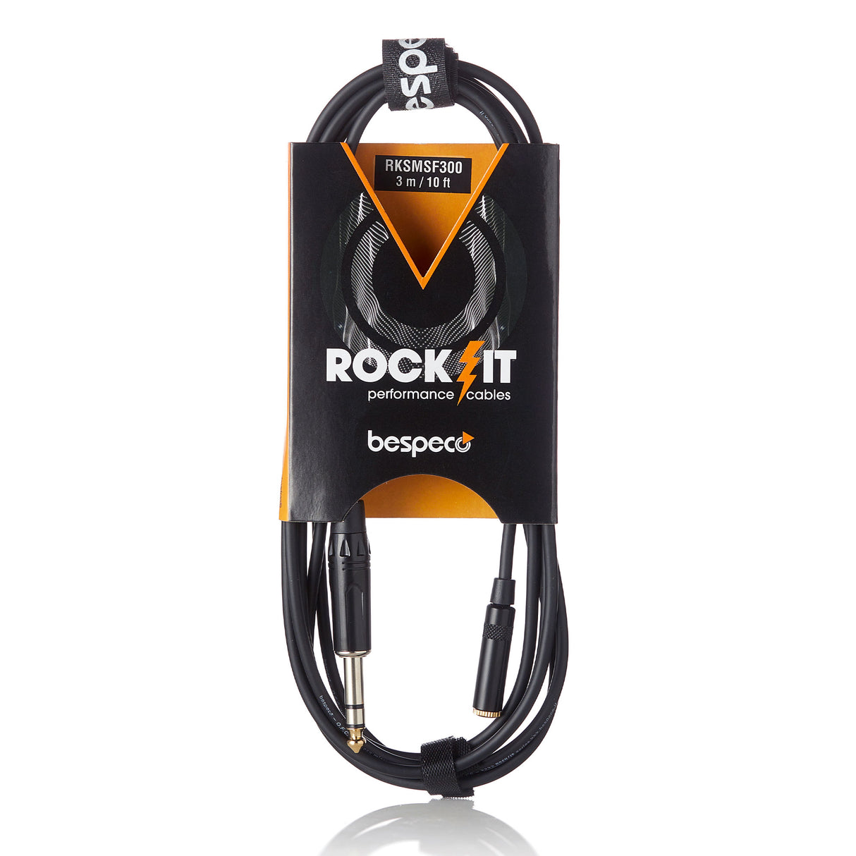 Bespeco Cavo per prolunga cuffie – jack Ø 6,3 mm stereo – presa jack Ø 3,5 mm stereo