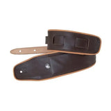 Tracolla per chitarra e basso - Etabeta CADILLAC EASY Guitar Strap | Testa di Moro con bordo Camel