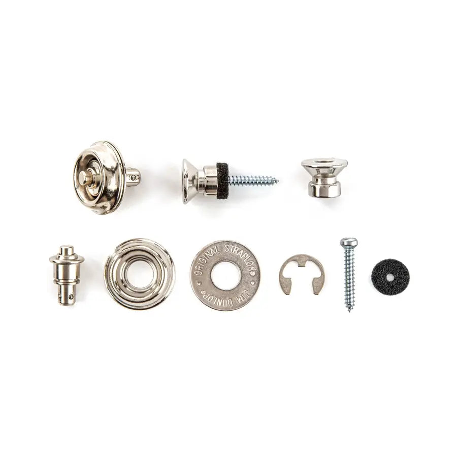 Dunlop SLS1501N Straplok Traditional Strap Retainer System, Nickel