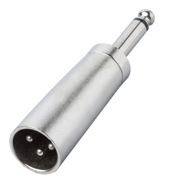 Bespeco  AD50 Adattatore da cannon maschio a spina jack mono diametro 6,3 mm, non bilanciato