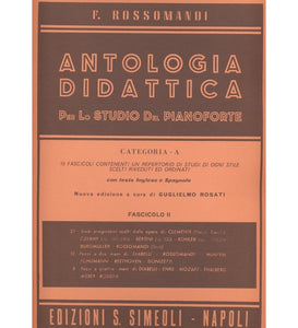 ANTOLOGIA DIDATTICA PER LO STUDIO DEL PIANOFORTE Cat.A fascicolo 2