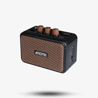 AROMA AG04 Amplificatore per Chitarra Ricaricabile 5W