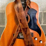 ETABETA GUITAR STRAPS / TRACOLLE PER CHITARRA E BASSO HEAVY RELIC EASY  Marrone Tamponato