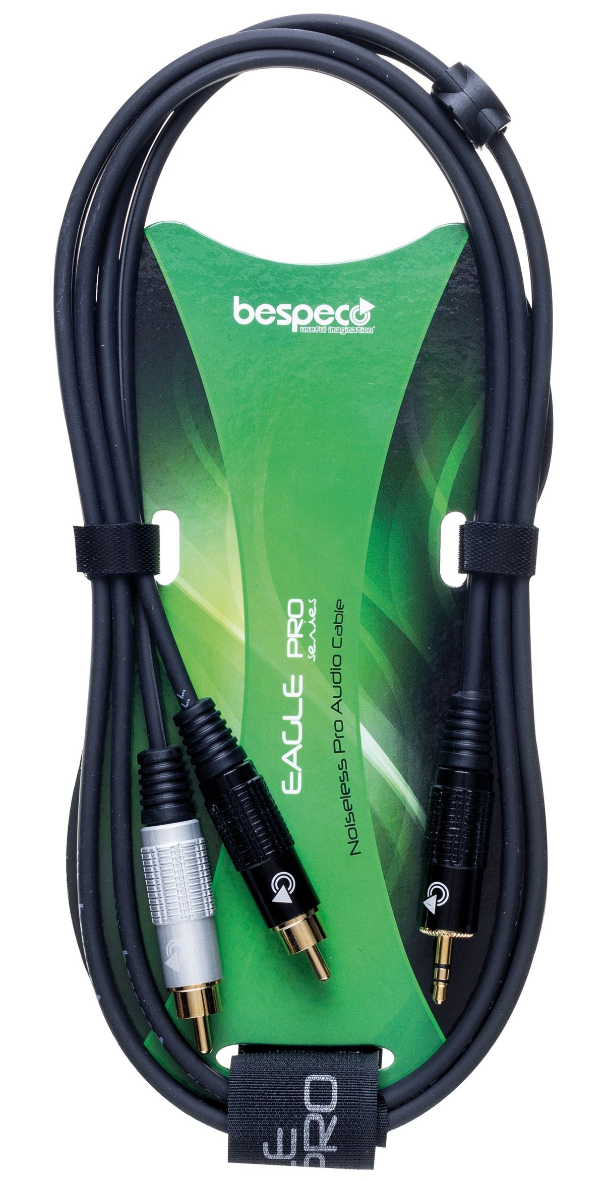 Bespeco EAYMSR300 - Cavo interlink – jack stereo Ø 3,5 mm – 2 x RCA