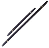 Magrabò Tracolla per chitarra e basso - Stripe SC Cotton Nero 5 cm terminali Twinkle Nero, fibbia Recta Ottone