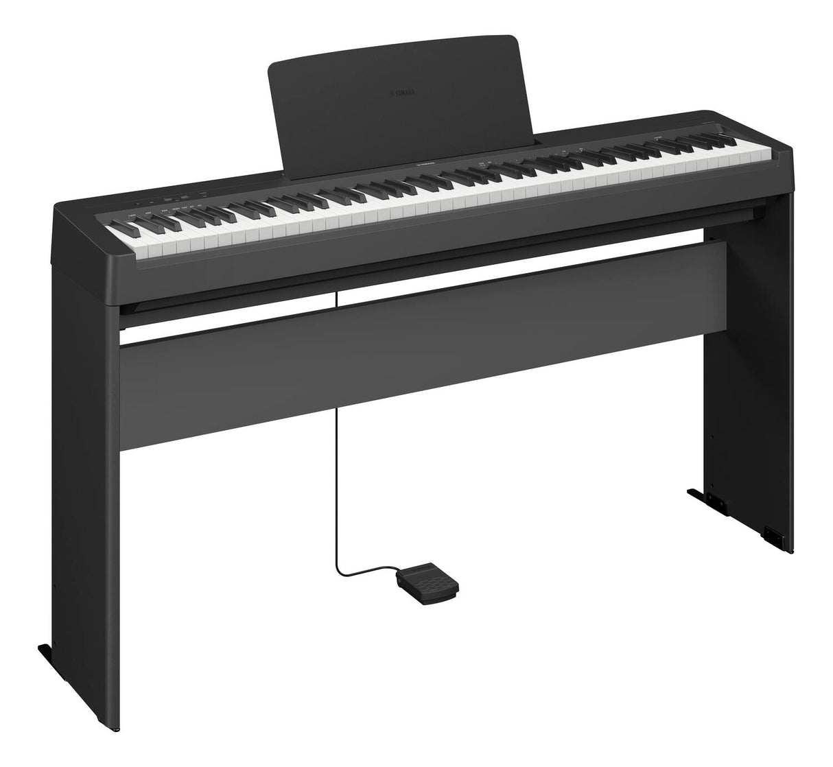 Pianoforte digitale Yamaha p145BT piu supporto L100B con panchetta regolabile