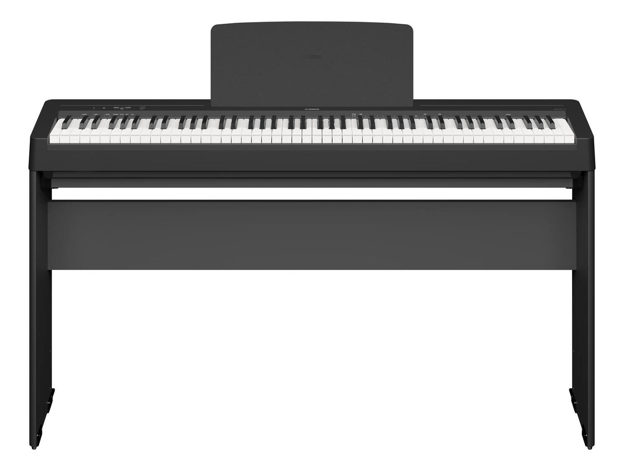 Pianoforte digitale Yamaha p145BT piu supporto L100B con panchetta regolabile