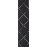 D'addario Auto Lock Guitar Strap, Black Padded Diamonds 50BAL02