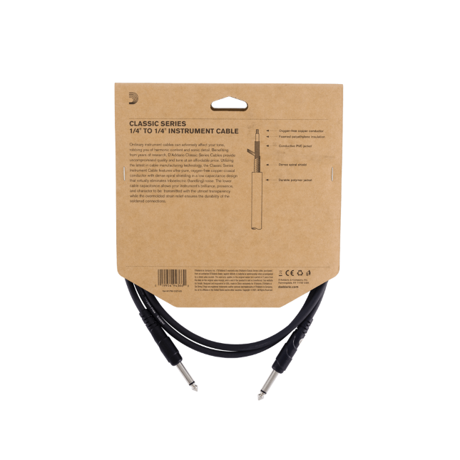 PW-CGT-20  Cavo per strumenti D'Addario Accessories della serie Classic, 6 m