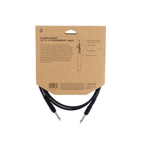 D'addario PW-CGT-10  Cavo per strumenti - Accessories della serie Classic, 3 m