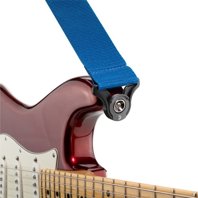 D'addario Tracolla Polypro per chitarra con sistema Auto Lock, Blu PWSAL402