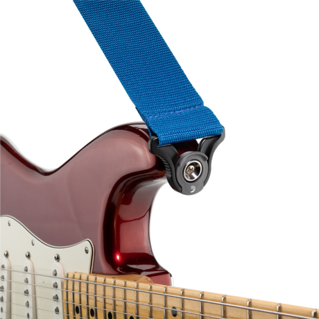 D'addario Tracolla Polypro per chitarra con sistema Auto Lock, Blu PWSAL402