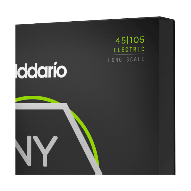 D'ADDARIO NYXL45105, Set Long Scale, Light Top / Med Bottom, 45-105
