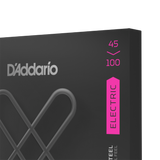 D'ADDARIO Corde rivestite XT Nickel per basso a scala lunga, scalatura Regular Light 45-100