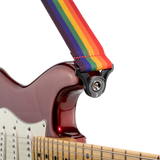 D'addario Tracolla Polypro per chitarra con sistema Auto Lock, Rainbow PWSAL411