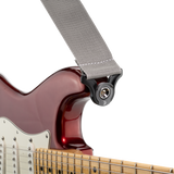 D'addario Tracolla Polypro per chitarra con sistema Auto Lock, argento PWSAL405