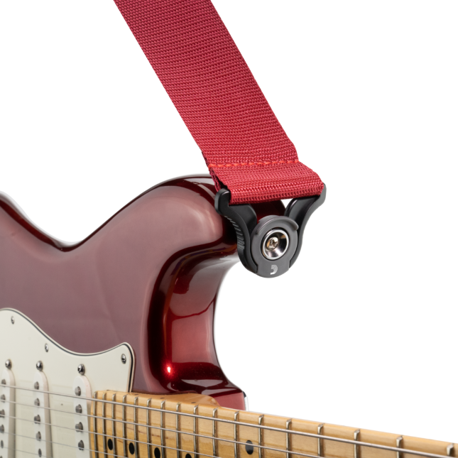 D'addario Tracolla Polypro per chitarra con sistema Auto Lock, Rossa PWSAL401