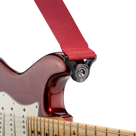 D'addario Tracolla Polypro per chitarra con sistema Auto Lock, Rossa PWSAL401