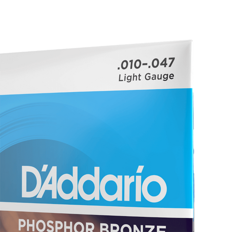 EJ38  Corde D’Addario EJ38 in bronzo per chitarra acustica, 12 corde, Light, 10-47