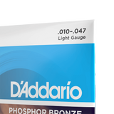 EJ38  Corde D’Addario EJ38 in bronzo per chitarra acustica, 12 corde, Light, 10-47