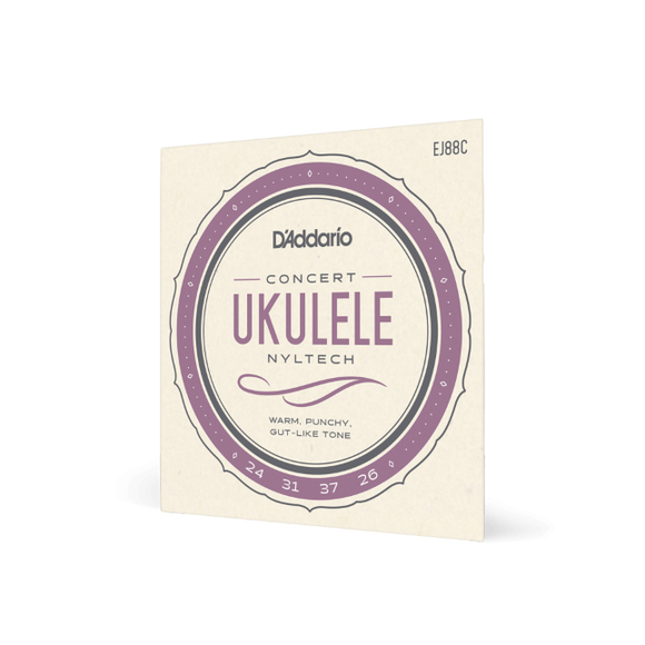 Corde D’Addario EJ88c in nyltech per ukulele Concerto