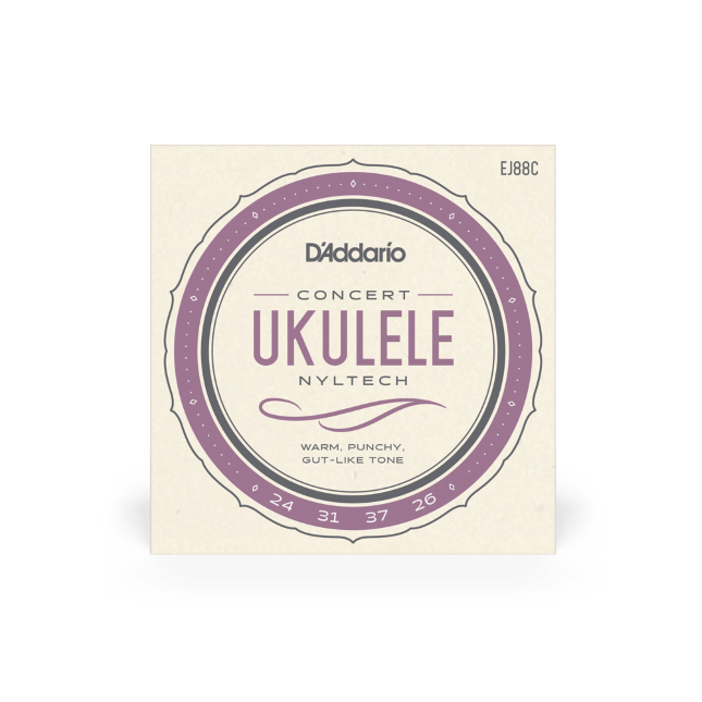 Corde D’Addario EJ88c in nyltech per ukulele Concerto